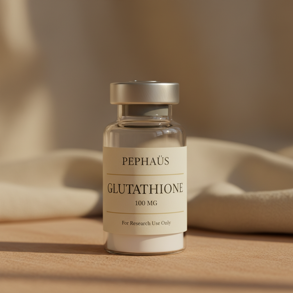 A treatment vial on a pale surface in soft daylight